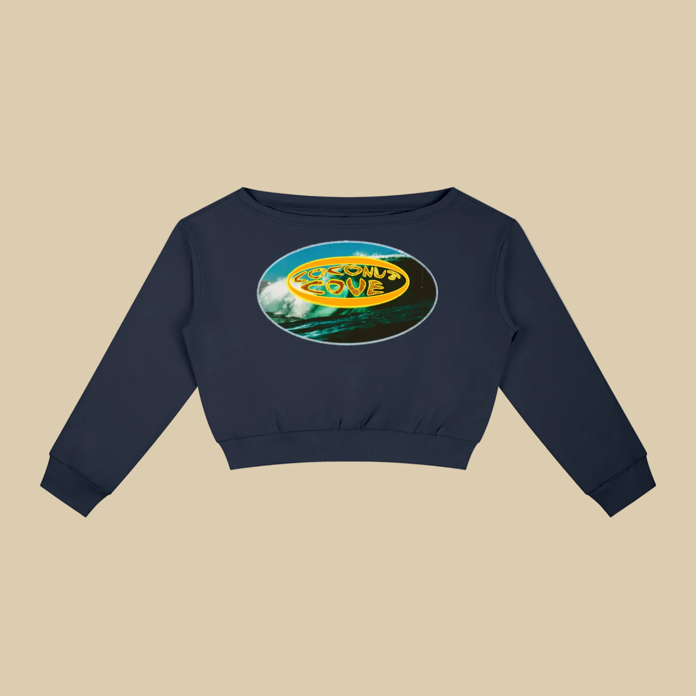 Wave Chaser Off-Shoulder Sweatshirt