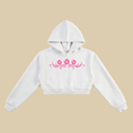 Hibiscus Surfer Cropped Hoodie