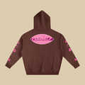 Pink Hibiscus Y2K Surfer Oversized Hoodie